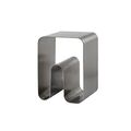CURVA SOLID Hocker Silber