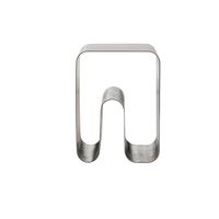 CURVA SOLID Hocker Silber