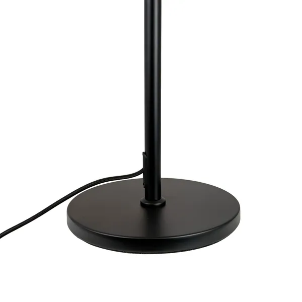 Plissé Bordlampe Sort/Off White