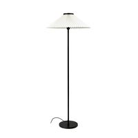 Plissé Gulvlampe Sort/Off White