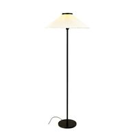 Plissé Gulvlampe Sort/Off White