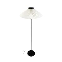 Plissé Gulvlampe Sort/Off White