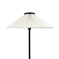 Plissé Gulvlampe Sort/Off White