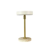 Moonlight Mini Portable Table Lamp LED Beige/Travertin/Brass