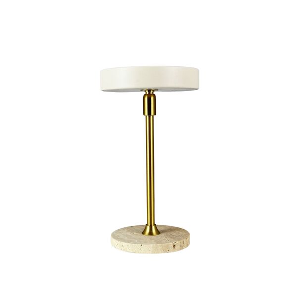 Moonlight Mini Portable Table Lamp LED Beige/Travertin/Brass
