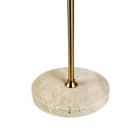 Moonlight Lámpara de mesa portátil LED Beige/Travertino/Latón