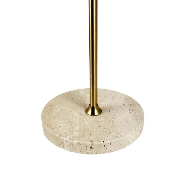 Moonlight Lámpara de mesa portátil LED Beige/Travertino/Latón