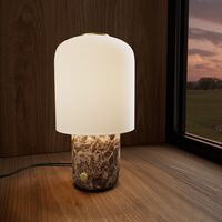 Tokyo Table Lamp White/Dark Brown