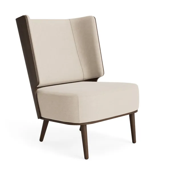 Serena Lounge Chair Dark Oak/Sweet Vanilla