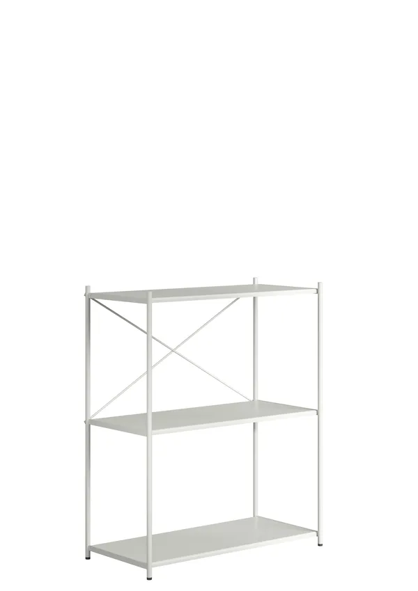 Arturo 3-Tier Shelving Unit Light Grey