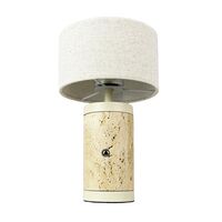 Mellow LED-tafellamp van travertin
