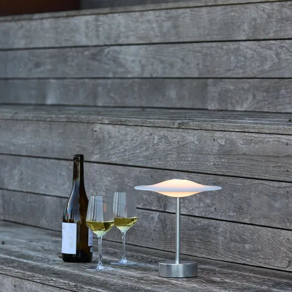 Sinus 22 Transportabel Lampe Stål