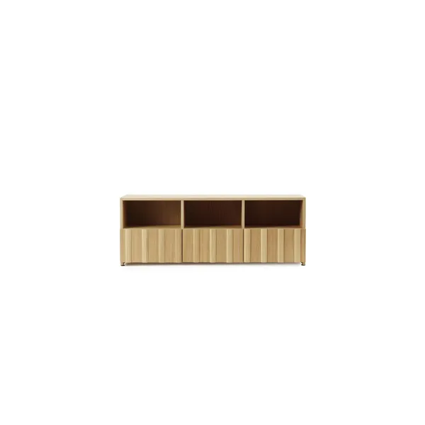 Rib Sideboard Niedrig Hybrid Eiche