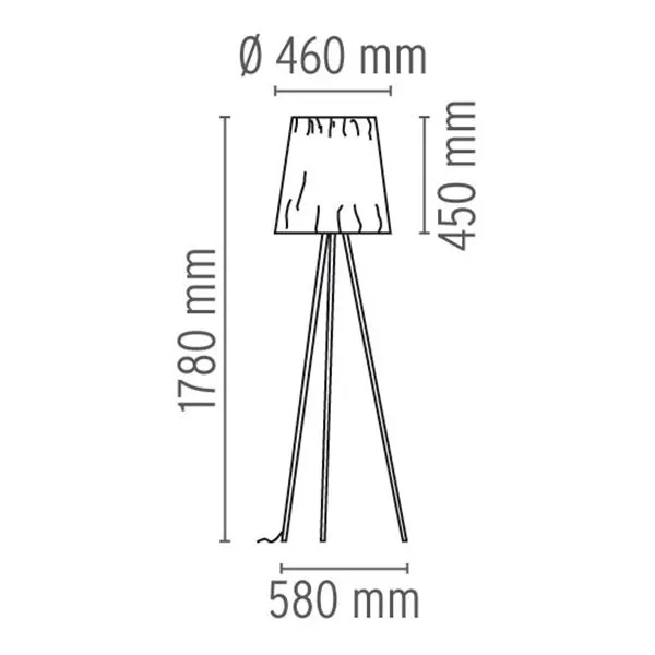 Rosy Angelis Floor Lamp Gray