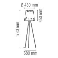 Rosy Angelis Floor Lamp Gray