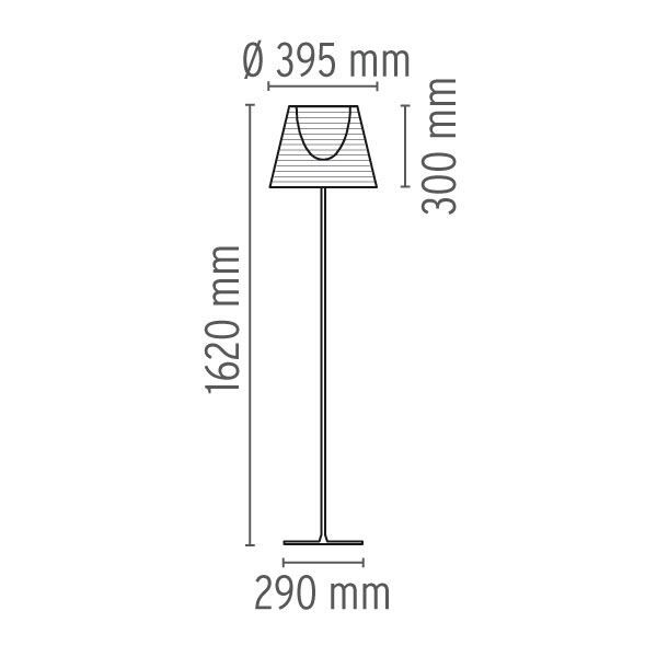 KTribe F2 Golvlampa Kr&auml;m