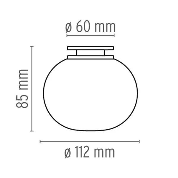 Glo-Ball Mini Wall/ Ceiling Light Mirror