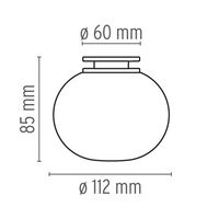 Glo-Ball Mini C/W Wall and Ceiling Lamp