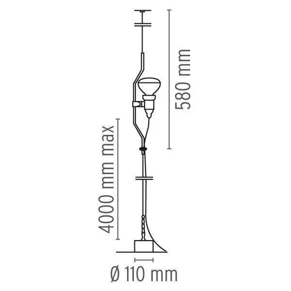 Parentesi D Stehlampe Rot