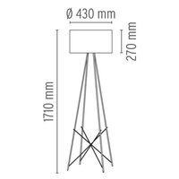Ray F2 Stehlampe Glas