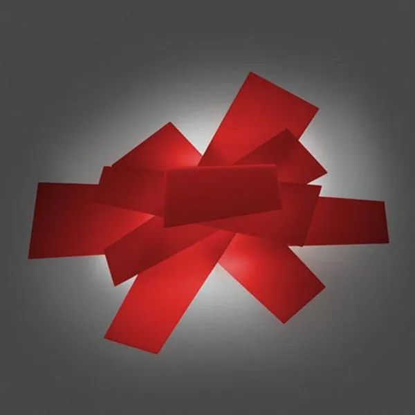 Big Bang Ceiling lamp/Wall Lamp Red