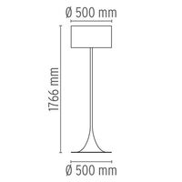 Spun Light F Vloerlamp Wit