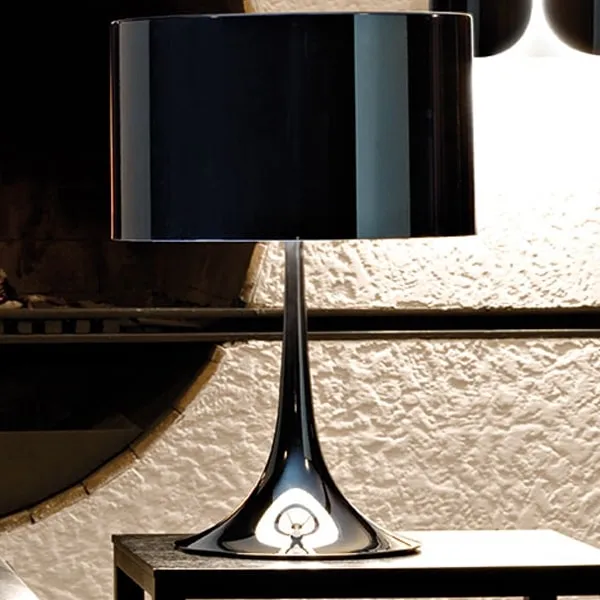 Spun Light T2 Bordlampe Sort