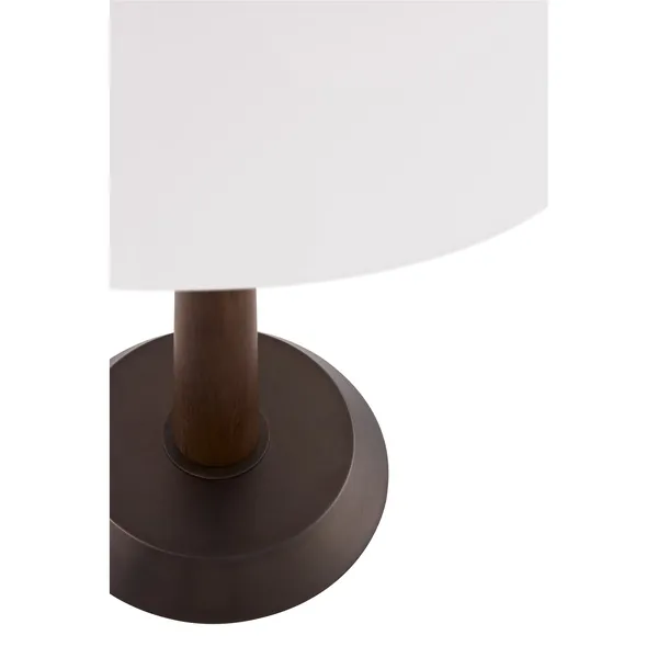 Ligna 29 Tischlampe Braun gebeizte Eiche/Bronze
