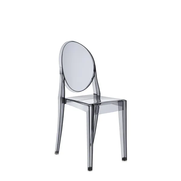 Victoria Ghost Dining Chair Gray
