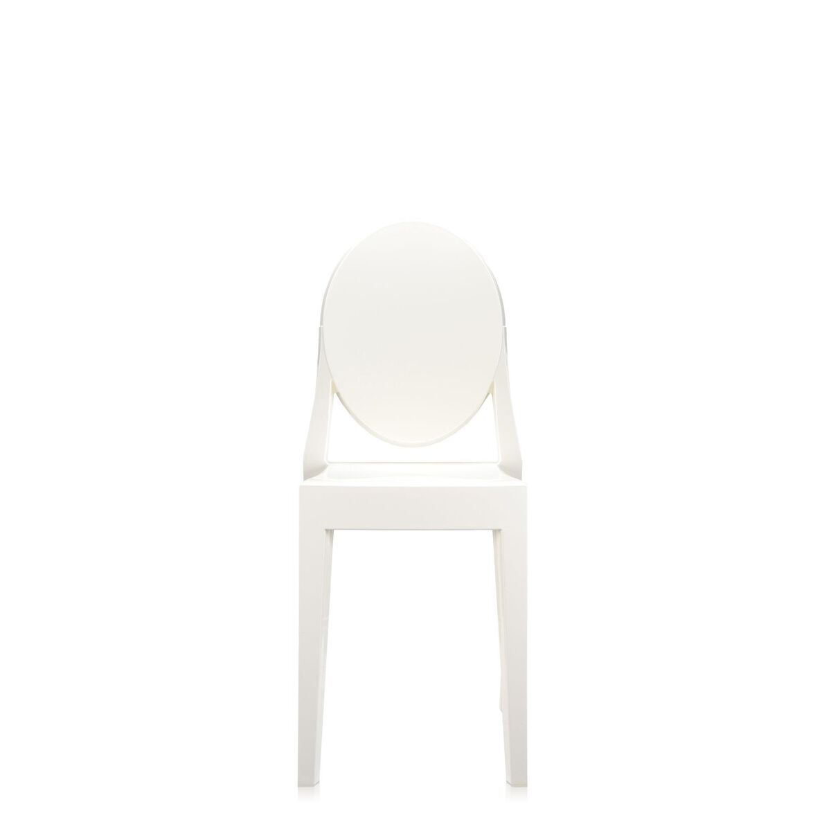 Sedia da Pranzo Victoria Ghost Bianco Brillante