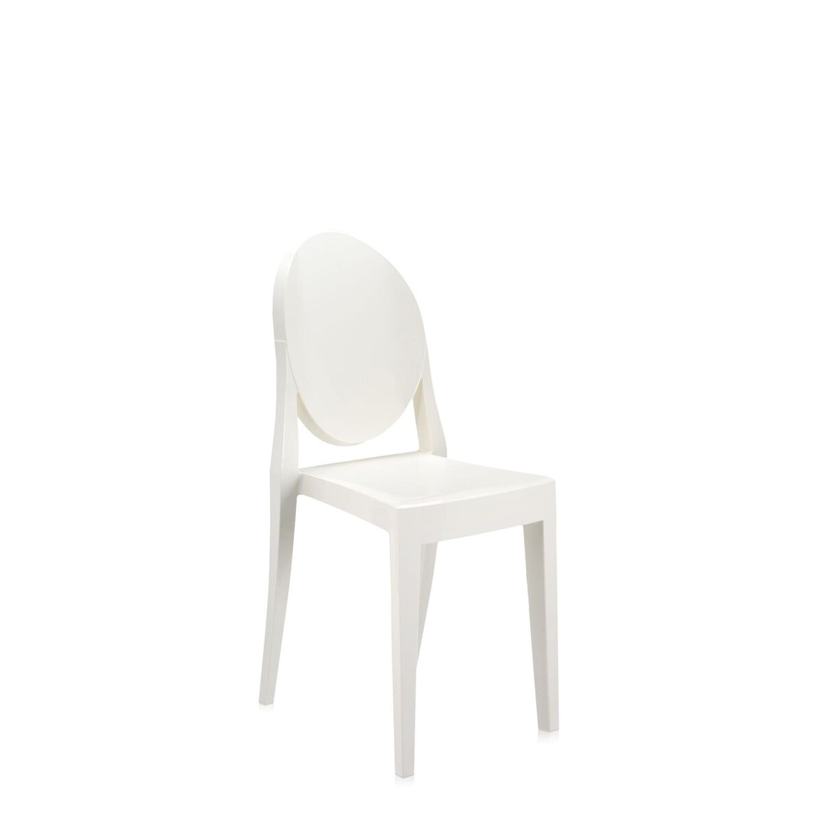 Sedia da Pranzo Victoria Ghost Bianco Brillante