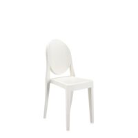 Sedia da Pranzo Victoria Ghost Bianco Brillante