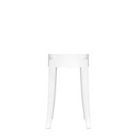 Charles Ghost Stool H45 Glossy White