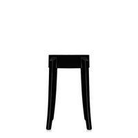Charles Ghost Stool H45 Glossy Black