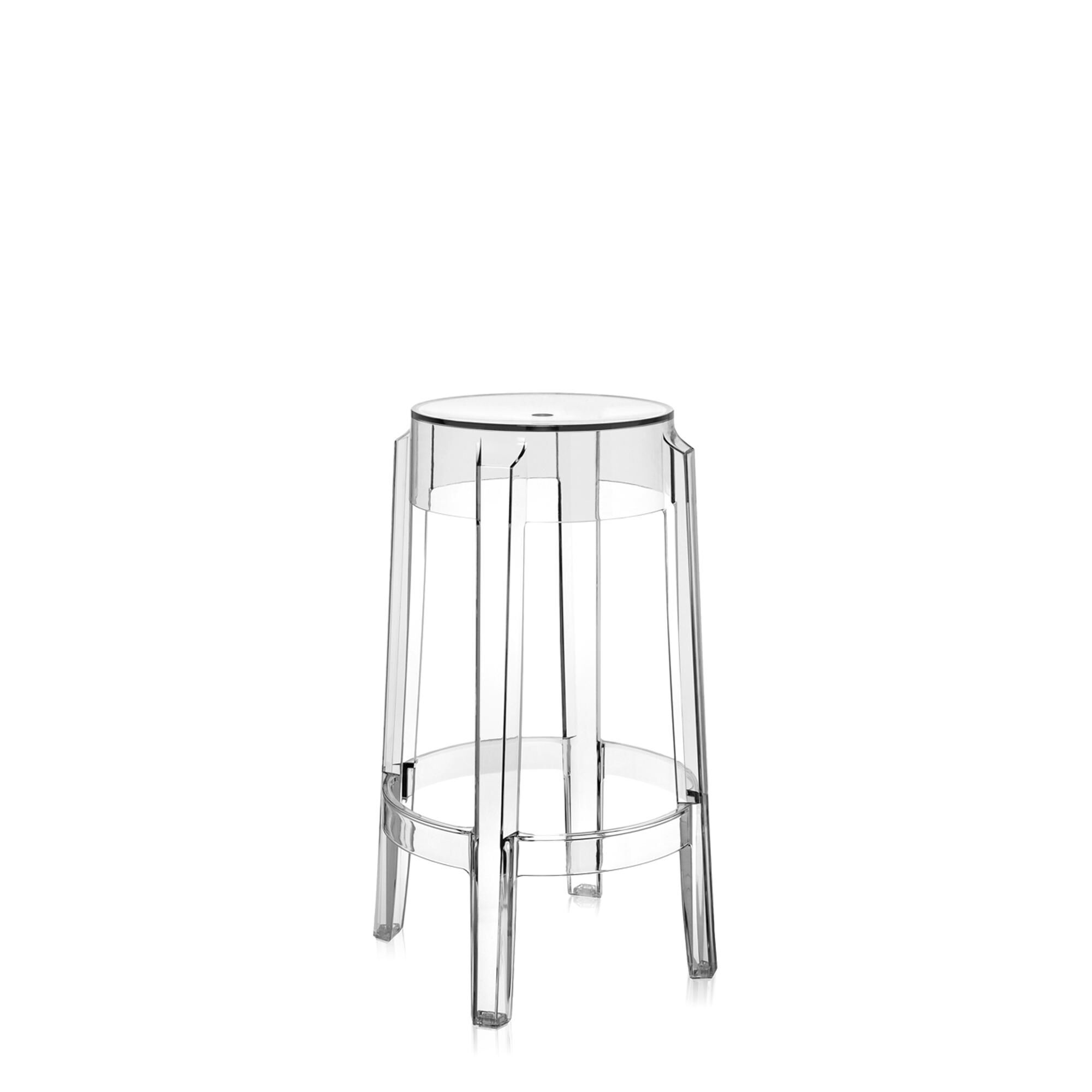 Charles Ghost Barhocker H65 Kristall