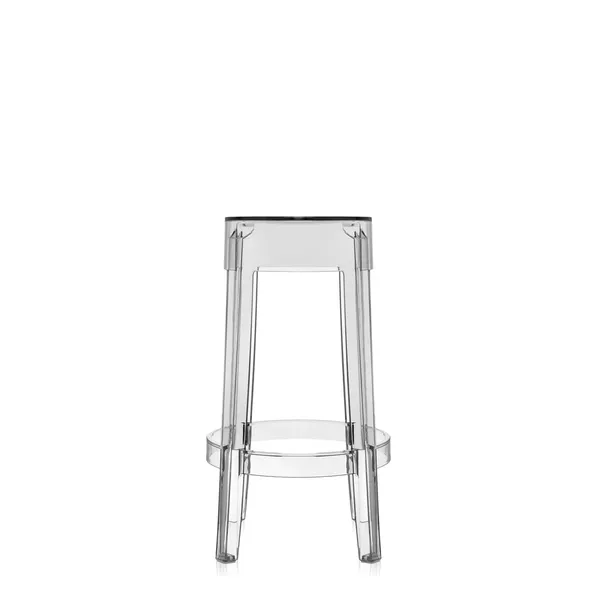 Charles Ghost Bar Stool H65 Crystal