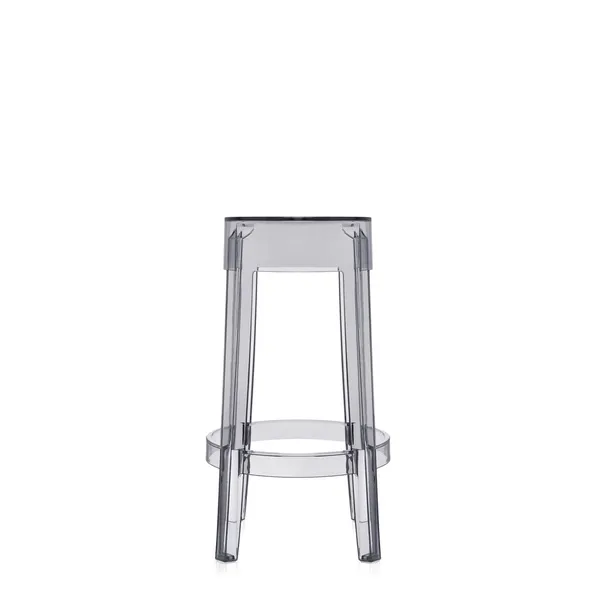 Charles Ghost Bar Stool H65 Gray