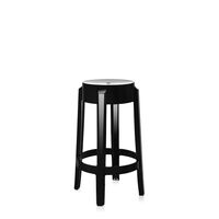 Charles Ghost Bar Stool H65 Glossy Black