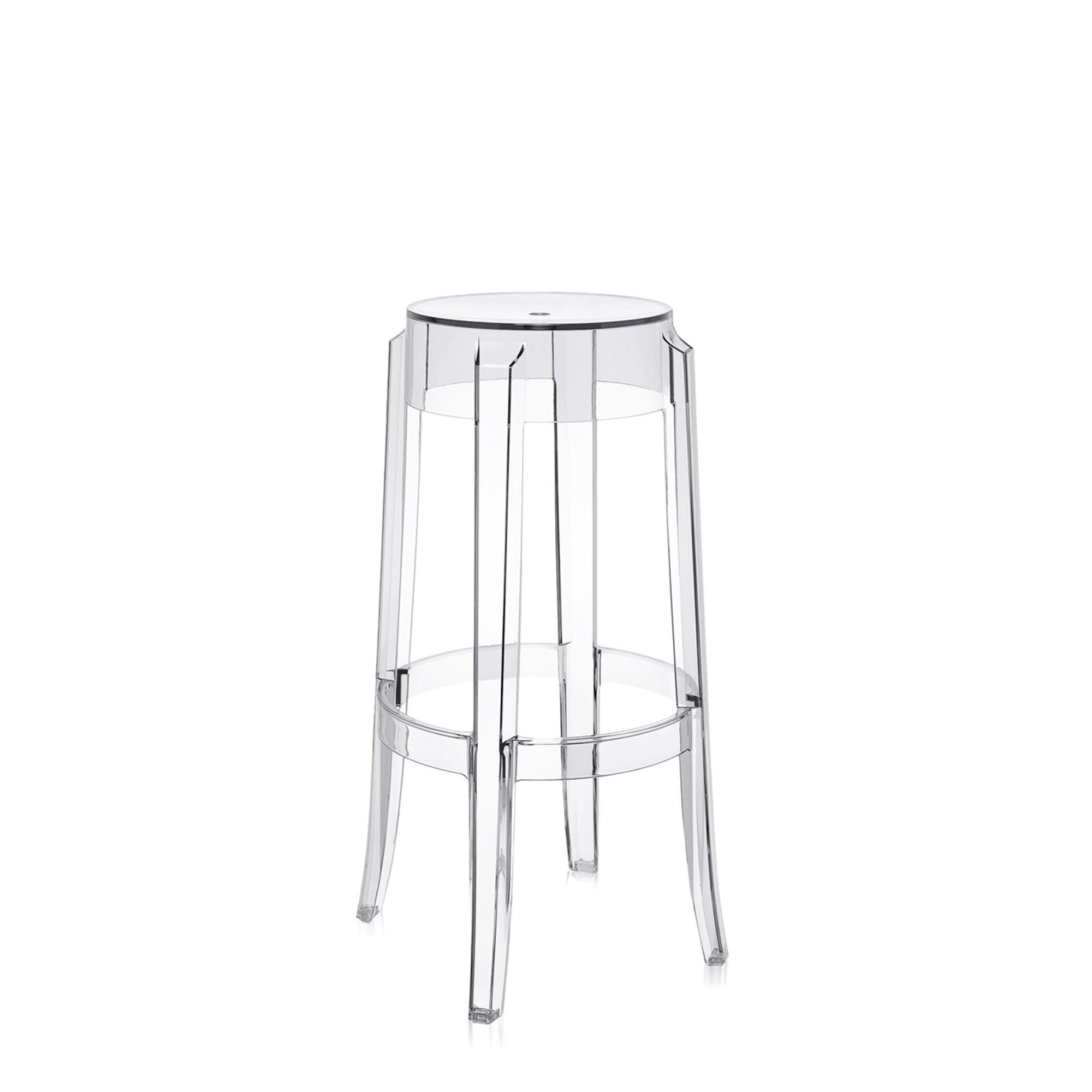 Charles Ghost Barhocker H75 Kristall