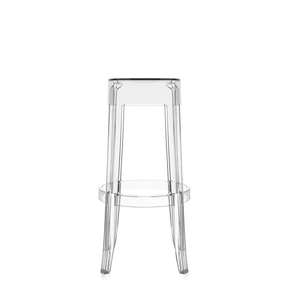 Charles Ghost Bar Stool H75 Crystal