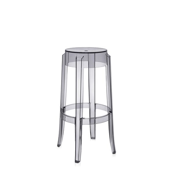 Charles Ghost Barhocker H75 Grau