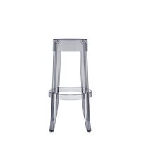 Charles Ghost Bar Stool H75 Gray