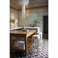 Charles Ghost Bar Stool H75 Gray