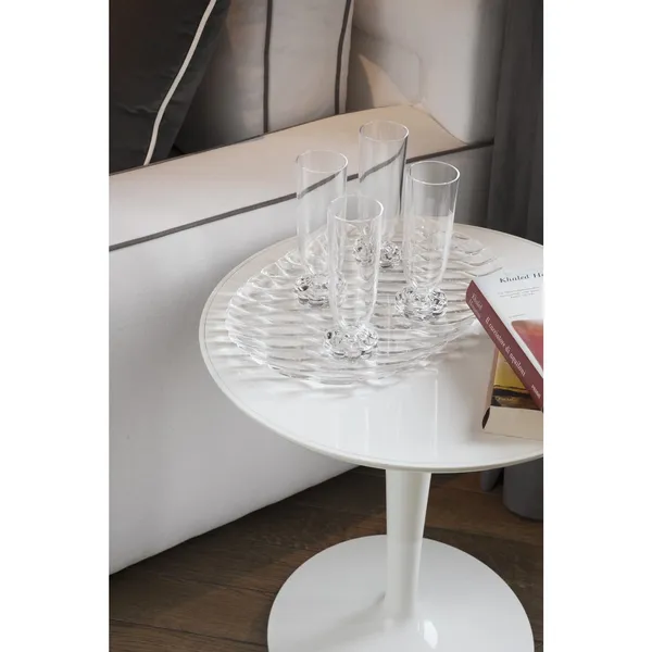 TIPTOP MONO Table D'appoint Blanc Brillant