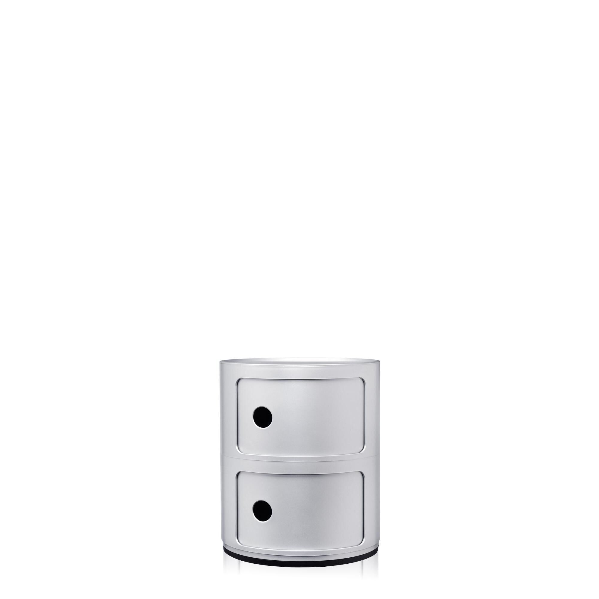 Componibili 2 Schrank Silber