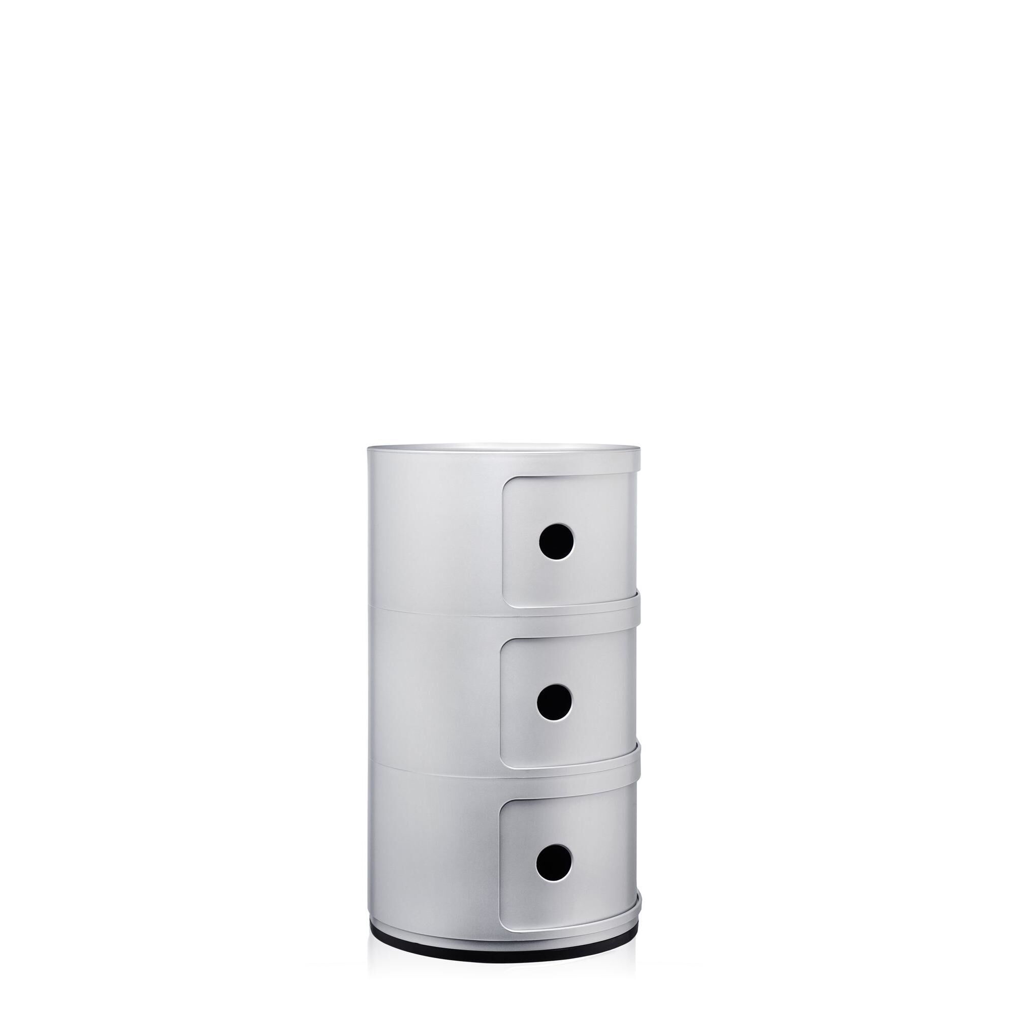 Componibili 3 Schrank Silber