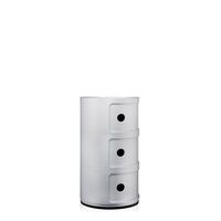 Componibili 3 Cabinet Silver