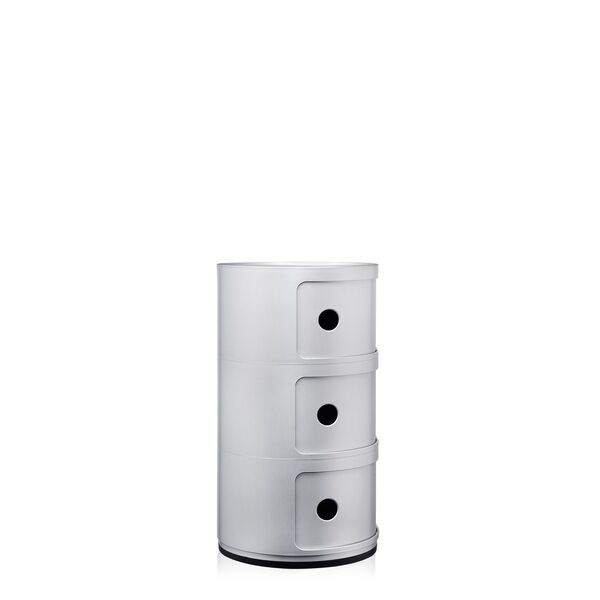 Componibili 3 Cabinet Silver