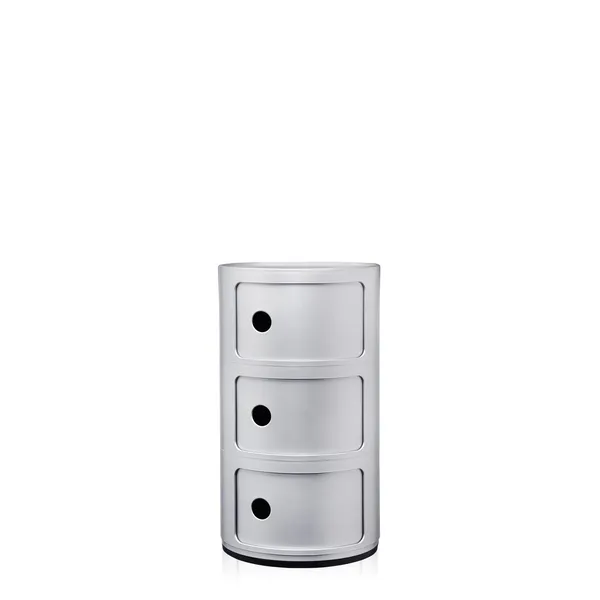Componibili 3 Cabinet Silver