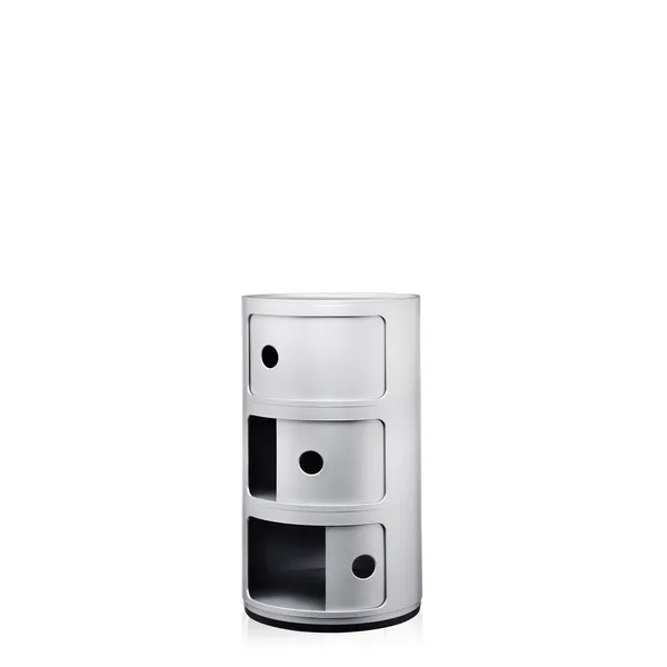 Componibili 3 Cabinet Silver
